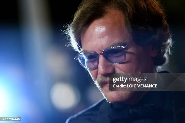 Actor Michael Shannon arrives on May 12, 2018 for the screening of the film "Farenheit 451" at the 71st edition of the Cannes Film Festival in...