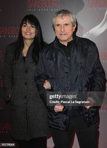 Director Claude Lelouch poses as he attends the "Gainsbourg " film Premiere at Cinema Gaumont Opera on January 14, 2010 in Paris, France.