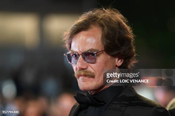 Actor Michael Shannon arrives on May 12, 2018 for the screening of the film "Farenheit 451" at the 71st edition of the Cannes Film Festival in...