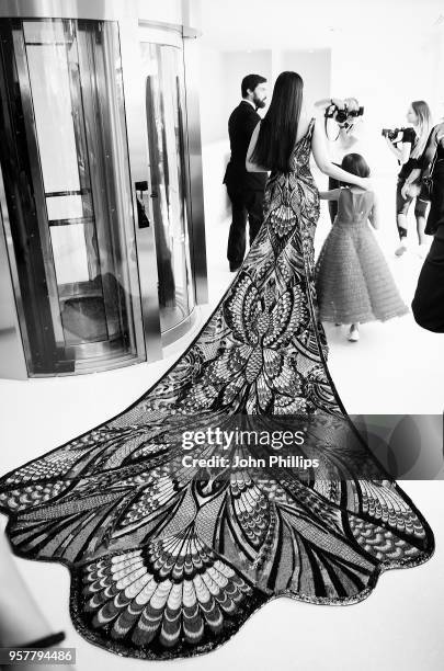 Aishwarya Rai departs the Martinez Hotel during the 71st annual Cannes Film Festival at on May 12, 2018 in Cannes, France.