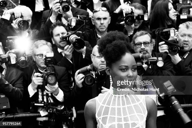 Lupita Nyong'o attends the screening of "Sorry Angel " during the 71st annual Cannes Film Festival at Palais des Festivals on May 10, 2018 in Cannes,...