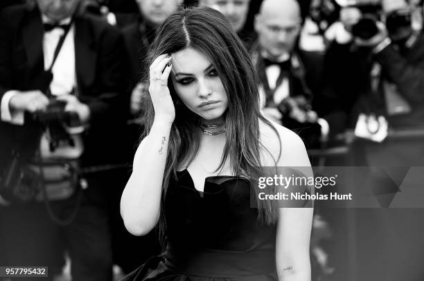 Thylane Blondeau attends the screening of "Sorry Angel " during the 71st annual Cannes Film Festival at Palais des Festivals on May 10, 2018 in...