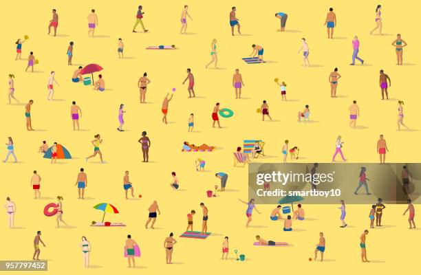 illustrations, cliparts, dessins animés et icônes de sur la plage - transat
