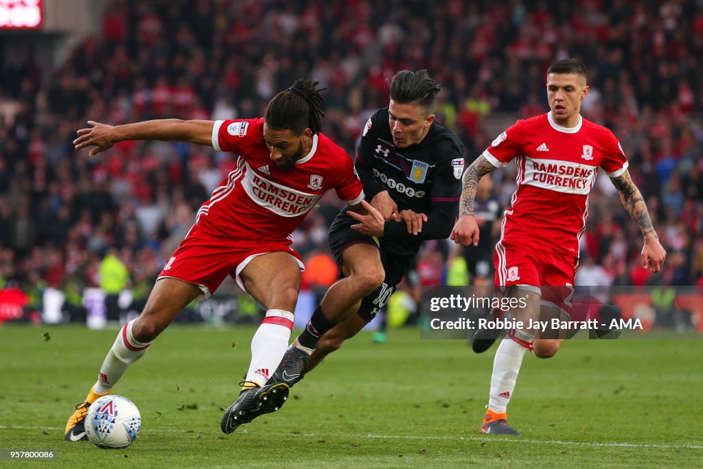 Middlesbrough v Aston Villa - Sky Bet Championship Play Off Semi Final:First Leg