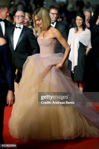 Actress Sofia Boutella attends the screening of "Farenheit 451" during the 71st annual Cannes Film Festival at Palais des Festivals on May 12, 2018...