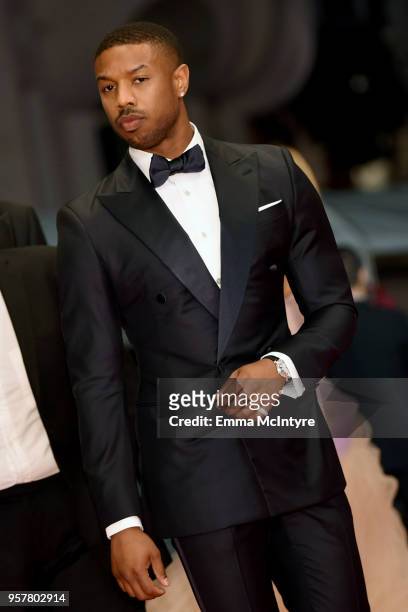 Actor Michael B. Jordan attends the screening of "Farenheit 451" during the 71st annual Cannes Film Festival at Palais des Festivals on May 12, 2018...