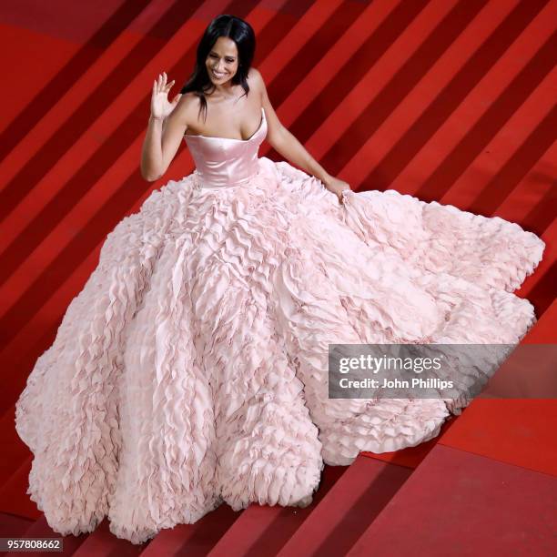 Actress Rita Pereira attends the screening of "3 Faces " during the 71st annual Cannes Film Festival at Palais des Festivals on May 12, 2018 in...