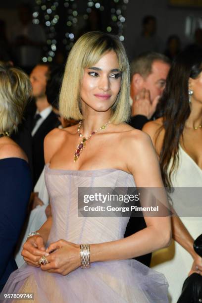 Actress Sofia Boutella attends the screening of "Farenheit 451" during the 71st annual Cannes Film Festival at Palais des Festivals on May 12, 2018...