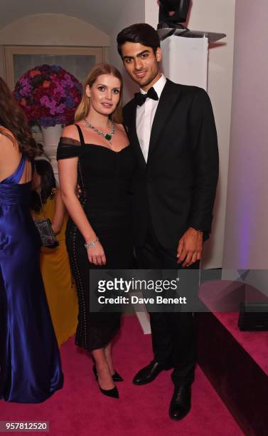 Lady Kitty Spencer and Matteo Bocelli, wearing Bvlgari, attend the Bvlgari FESTA Gala Dinner at Banqueting House on May 12, 2018 in London, England.