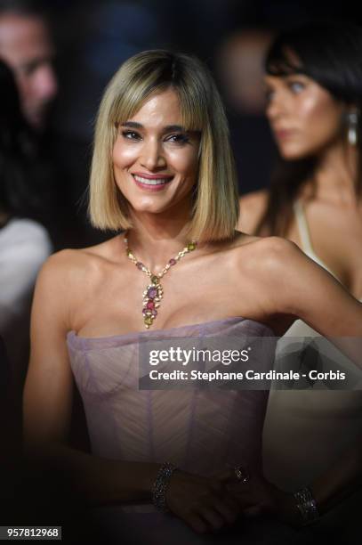 Sofia Boutella attends the screening of "Farenheit 451" during the 71st annual Cannes Film Festival at Palais des Festivals on May 12, 2018 in...