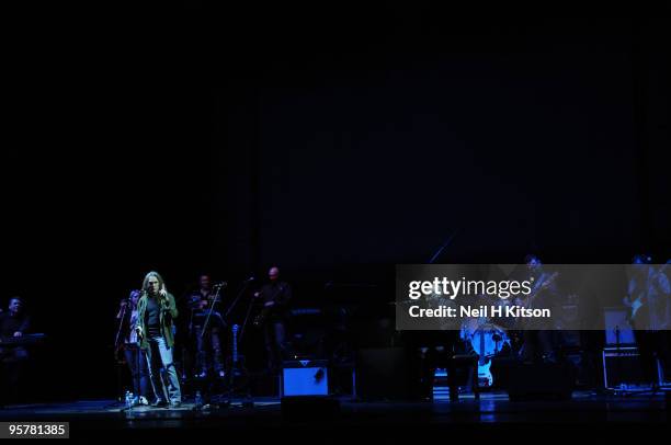 Paul Carrack and Timothy B. Schmit perform at Barbican Centre on January 13, 2010 in London, England.