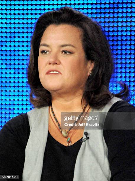 Actress Rosie O'Donnell of "A Family Is A Family" speaks during the HBO portion of the 2010 Television Critics Association Press Tour at the Langham...