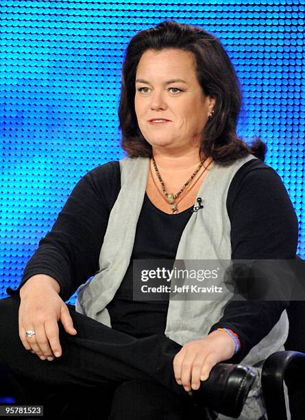 Actress Rosie O'Donnell of "A Family Is A Family" speaks during the HBO portion of the 2010 Television Critics Association Press Tour at the Langham...