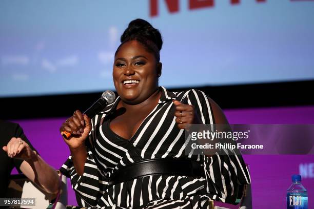 Danielle Brooks speaks onstage at the Netflix - Rebels and Rule Breakers For Your Consideration Event at Netflix FYSee Space on May 12, 2018 in...