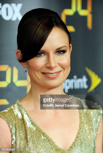 Actress Mary Lynn Rajskub attends the season premiere for the eighth season of the television series "24" at Jack H. Skirball Center for the...