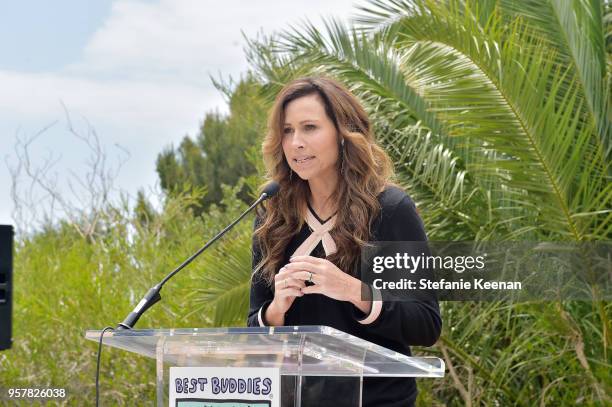 Minnie Driver attends 2018 Best Buddies Mother's Day Brunch Hosted by Vanessa & Gina Hudgens on May 12, 2018 in Malibu, California.