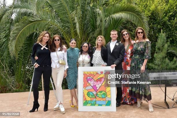 Minne Driver, Mindy Benson, Vanessa Hudgens, Gina Hudgens, Diane Mayor, Jack Mayor, Liane Weintraub and Cindy Crawford attend 2018 Best Buddies...