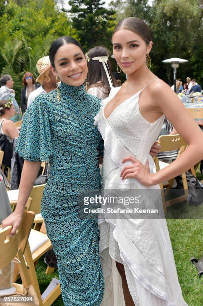 Vanessa Hudgens and Olivia Culpo attend 2018 Best Buddies Mother's Day Brunch Hosted by Vanessa & Gina Hudgens on May 12, 2018 in Malibu, California.