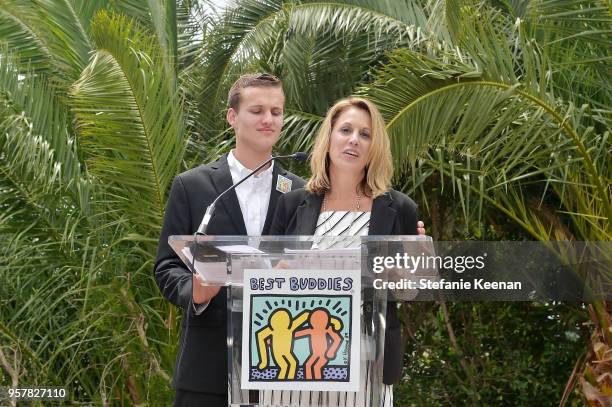 Diane Mayor and Jack Mayor attend 2018 Best Buddies Mother's Day Brunch Hosted by Vanessa & Gina Hudgens on May 12, 2018 in Malibu, California.
