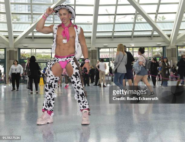 Candy Ken poses for portrait at the 4th Annual RuPaul's DragCon at Los Angeles Convention Center on May 12, 2018 in Los Angeles, California.