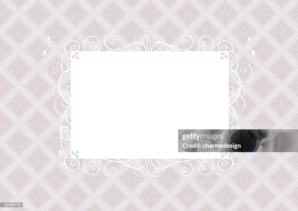 Fancy frame invitation template