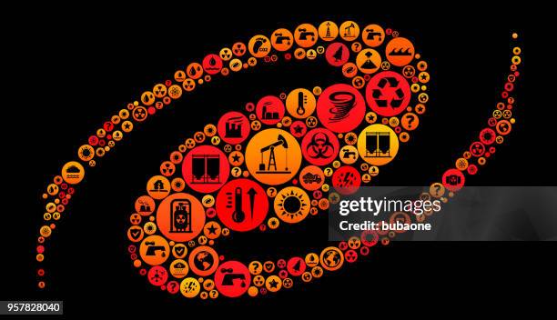 black hole climate change vector icon pattern - ocean garbage stock illustrations