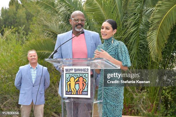 Mark Wylie and Vanessa Hudgens attend 2018 Best Buddies Mother's Day Brunch Hosted by Vanessa & Gina Hudgens on May 12, 2018 in Malibu, California.