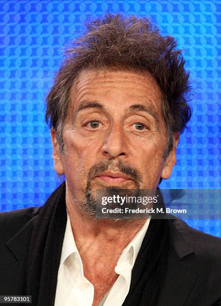 Actor Al Pacino of "You Don't Know Jack" speak during the HBO portion of the 2010 Television Critics Association Press Tour at the Langham Hotel on...