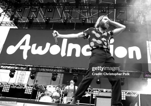 Aaron Bruno of AWOLNATION performs onstage at KROQ Weenie Roast 2018 at StubHub Center on May 12, 2018 in Carson, California.