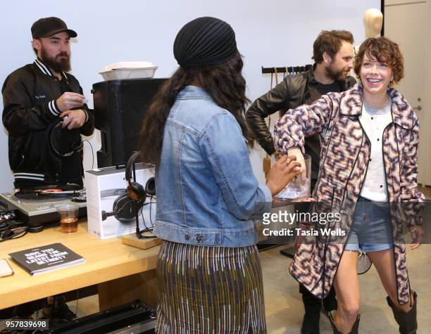 Mary Elizabeth Ellis draws a name for a tattoo winner at Shinola, Scott Campbell and Nathan Kostechko Mother's Day Celebration on May 12, 2018 in Los...