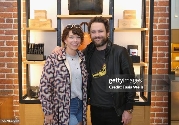 Mary Elizabeth Ellis and Charlie Day attend Shinola, Scott Campbell and Nathan Kostechko Mother's Day Celebration on May 12, 2018 in Los Angeles,...