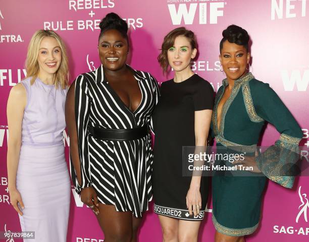 Sarah Gadon, Danielle Brooks, Alison Brie and Regina King attend the Netflix - "Rebels and Rules Breakers" for your consideration event held at...