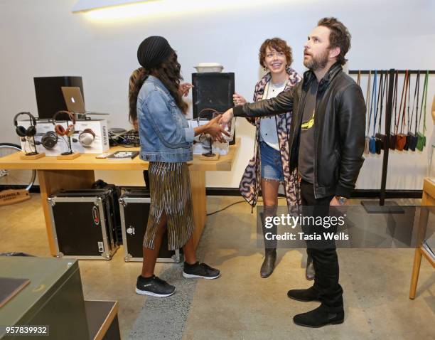 Charlie Day draws a name for a tattoo winner at Shinola, Scott Campbell and Nathan Kostechko Mother's Day Celebration on May 12, 2018 in Los Angeles,...