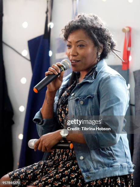 Nyesha Arrington attends Forces In Food: An Interactive Culinary Conversation with Ellen Bennett at Hedley & Bennett Factory on May 12, 2018 in Los...
