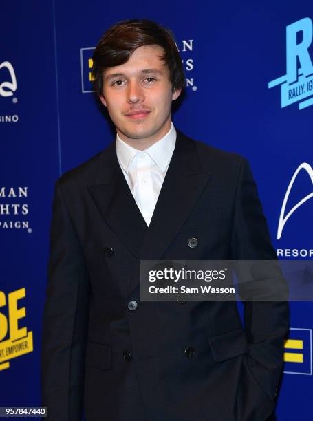 Actor Nick Robinson attends the Human Rights Campaign's 13th annual Las Vegas Gala at the Aria Resort & Casino on May 12, 2018 in Las Vegas, Nevada.