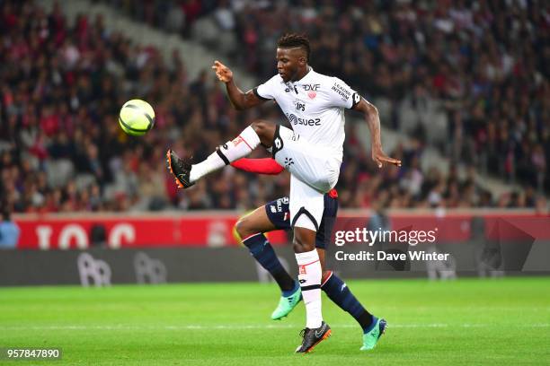 Papy Milson Djilobodji of Dijon during the Ligue 1 match between Lille OSC and Dijon FCO at Stade Pierre Mauroy on May 12, 2018 in Lille, France.