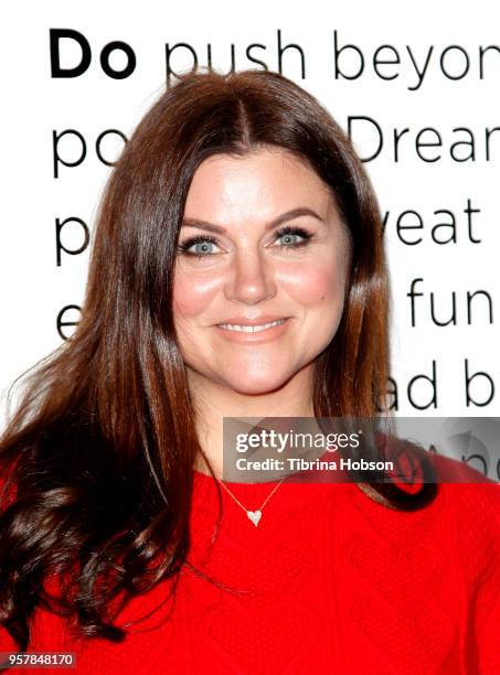 Tiffani Thiessen attends Forces In Food: An Interactive Culinary Conversation with Ellen Bennett at Hedley & Bennett Factory on May 12, 2018 in Los...