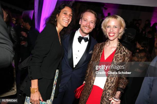 Director Emily Atef , Stefan Konarske and Katja Eichinger at the German Films Reception during the 71st annual Cannes Film Festival at Villa...