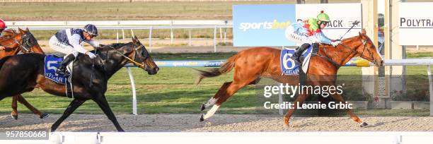 Jesta Dreama ridden by Nikita Beriman wins the Dandenong Valley Car Club BM70 Handicap at Racing.com Park Synthetic Racecourse on May 06, 2018 in...