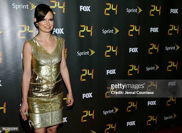Actress Mary Lynn Rajskub attends the season premiere for the eighth season of the television series "24" at Jack H. Skirball Center for the...