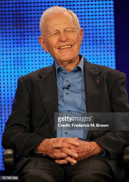Dr. Sidney Phillips of "The Pacific" speaks during the HBO portion of the 2010 Television Critics Association Press Tour at the Langham Hotel on...