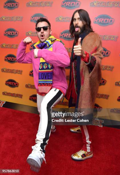 Shannon Leto and Jared Leto of Thirty Seconds to Mars attend KROQ Weenie Roast 2018 at StubHub Center on May 12, 2018 in Carson, California.