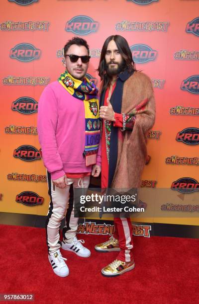 Shannon Leto and Jared Leto of Thirty Seconds to Mars attend KROQ Weenie Roast 2018 at StubHub Center on May 12, 2018 in Carson, California.