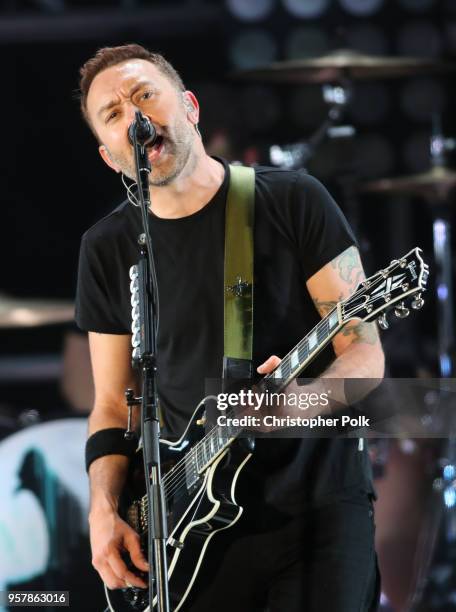 Tim McIlrath of Rise Against performs onstage at KROQ Weenie Roast 2018 at StubHub Center on May 12, 2018 in Carson, California.