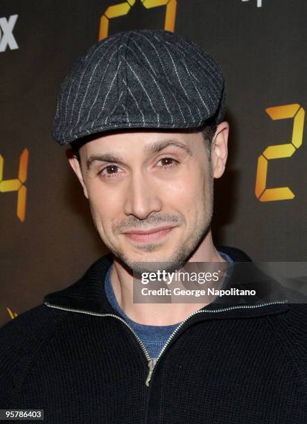 Actor Freddie Prinze Jr. Attends the "24" Season 8 premiere at Jack H. Skirball Center for the Performing Arts on January 14, 2010 in New York City.