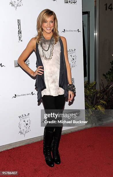 Actress Katie Cassidy attends the Lisa Kline Boutique Launch Party for Division-E's Spring Collection on January 14, 2010 in Los Angeles, California.