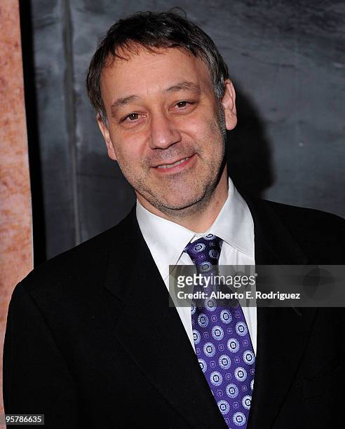 Producer Sam Raimi arrives at the Starz original TV series "Spartacus: Blood and Sand" on January 14, 2010 in Los Angeles, California.