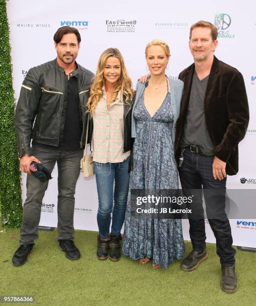 Aaron Phypers Cameron, Denise Richards, Alison Eastwood and Stacy Poitras attend the Eastwood Ranch Foundation's Wags, Whiskers and Wine Event on May...