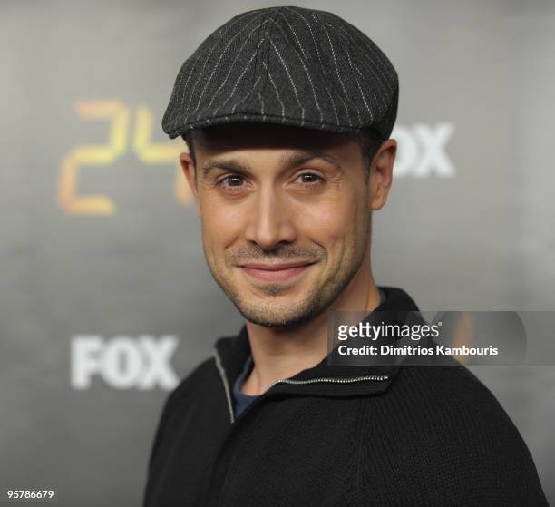 Freddie Prinze Jr. Attends the "24" Season 8 premiere at Jack H. Skirball Center for the Performing Arts on January 14, 2010 in New York, New York.