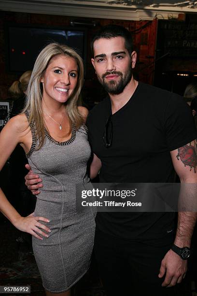 Melanie Segal and actor Jesse Metcalfe attend the Hollywood Helping Haiti Golden Globes Celebrity & Charity Lounge at House of Blues Sunset Strip on...